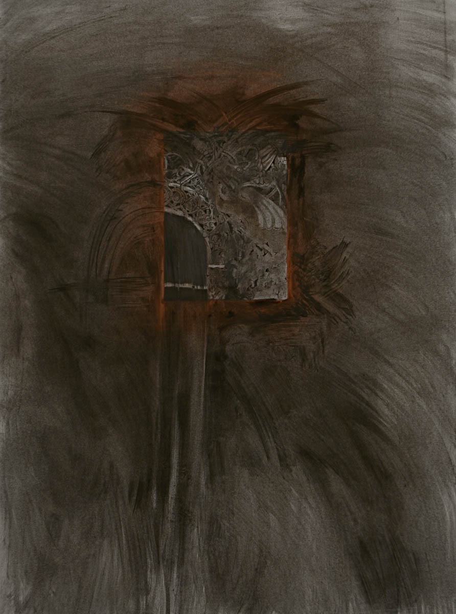 Borgund Dark light study by Mary Griep